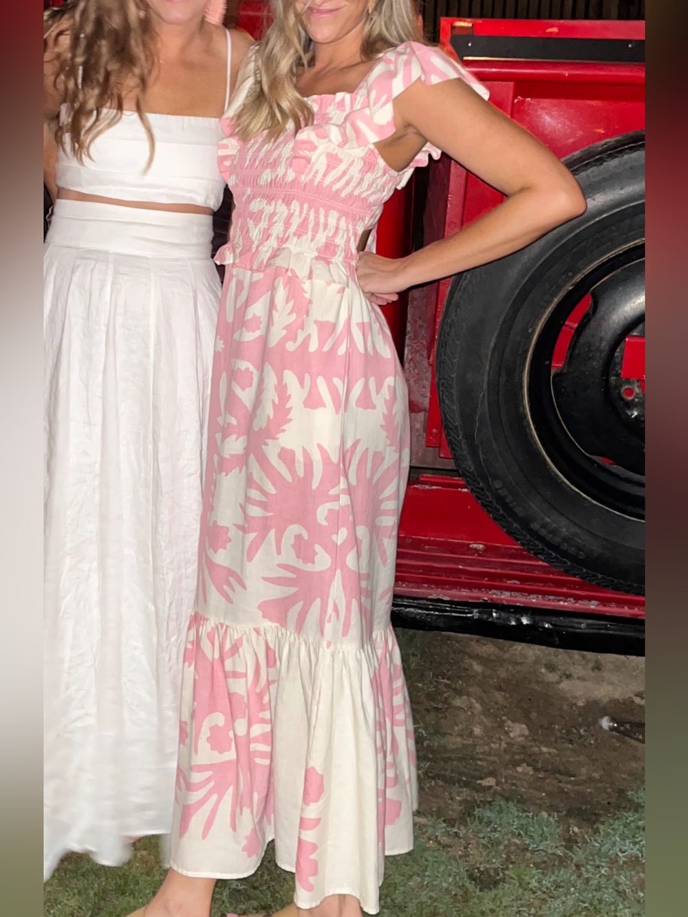 Sea Pink Ruffle Maxi Dress - Picture 4 of 12